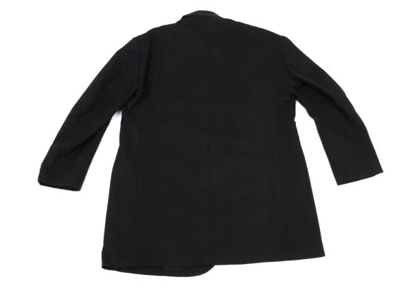 ヨウジヤマモト ファムYohji Yamamoto FEMME コットンハトメボタンレスジャケット 黒2 K-158174_011