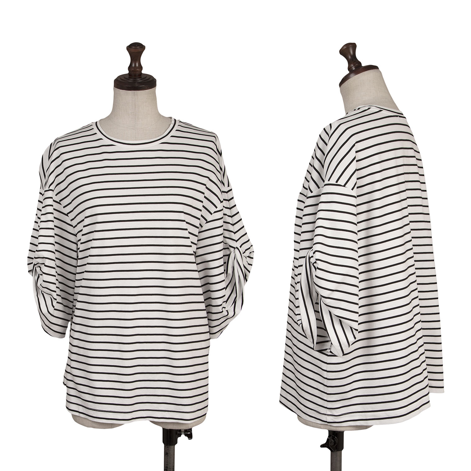 入荷nowオンラインストア セオリーリュクスTheory タックスリーブボーダーTシャツ luxe トップス