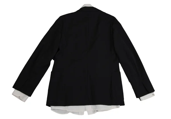 Jean Paul GAULTIER FEMME Striped Shirt Layered Tailored Jacket K-158292_016
