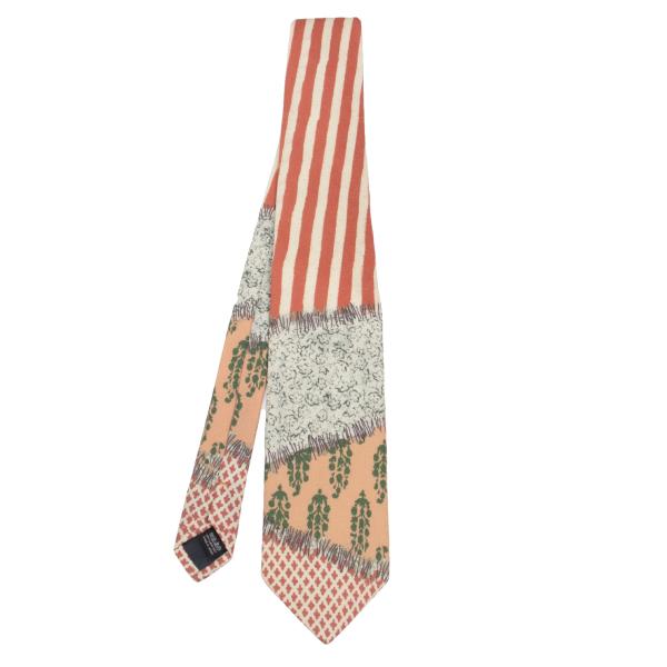 ジャンポールゴルチエ オムJean Paul GAULTIER HOMME ストライプ柄切替ネクタイ オレンジ薄黄色他