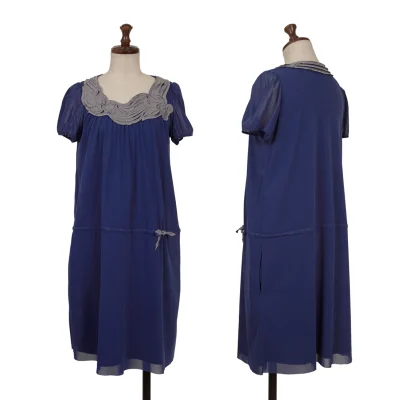 VIVIENNETAM Goldfish Patch Design Waist Cord Mesh Tunic