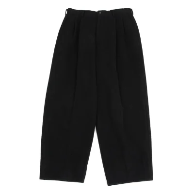COMME des GARCONS HOMME Wool Nylon Two Tuck Melton Pants