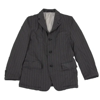 COMME des GARCONS HOMME Fulling Stitch Striped Jacket