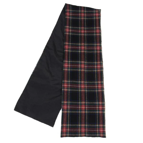 コムデギャルソン オムCOMME des GARCONS HOMME タータンチェックマフラー 黒赤他 K-158461_002