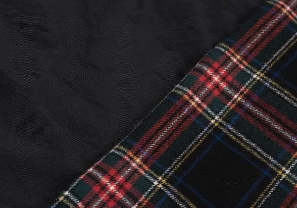 コムデギャルソン オムCOMME des GARCONS HOMME タータンチェックマフラー 黒赤他 K-158461_003