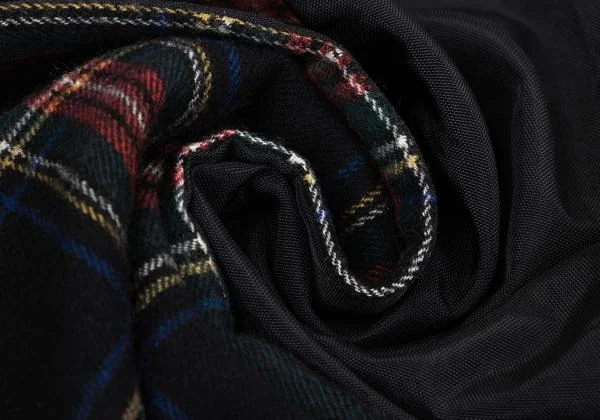 コムデギャルソン オムCOMME des GARCONS HOMME タータンチェックマフラー 黒赤他 K-158461_004