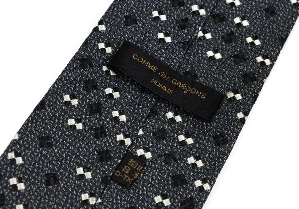 コムデギャルソン オムCOMME des GARCONS HOMME シルクブロック刺繍ネクタイ 紺他 K-158465_005