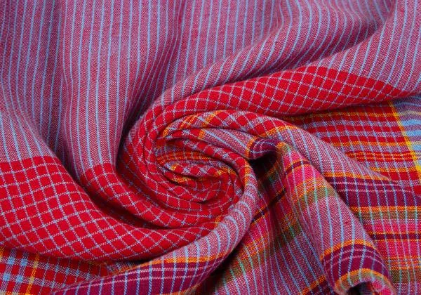 ISSEY MIYAKE HaaT Multi-color Check Striped Dropped Crotch Pants K-158475_010