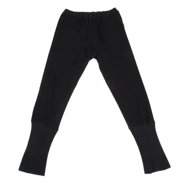 Y's Brushed Wool Ribbed Pants Black 1 K-158481_001