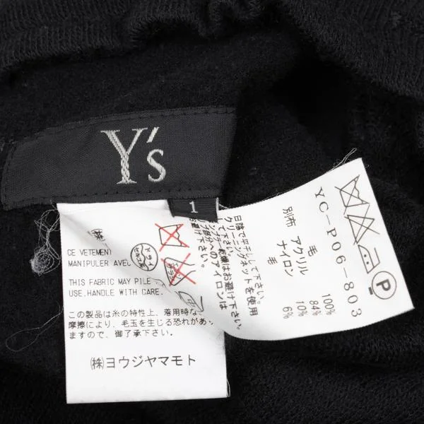Y's Brushed Wool Ribbed Pants K-158481_014