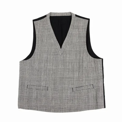 COMME des GARCONS HOMME Checked Pullover Vest