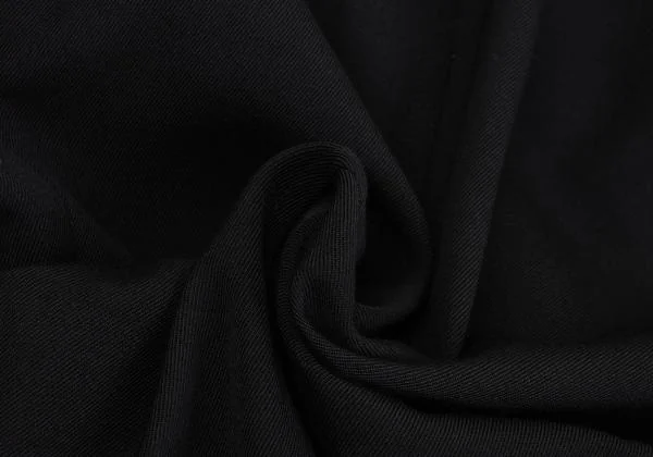 ローブドシャンブル コムデギャルソンrobe de chambre COMME des GARCONS ウールギャバホック留めロングジャケット 黒M位 K-158593_017