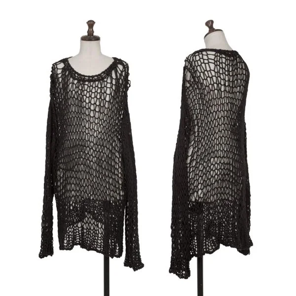 UNDERCOVER Cotton Spider Knit Top Black F K-158647_001