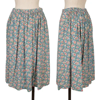 tricot COMME des GARCONS Floral Gathered Skirt