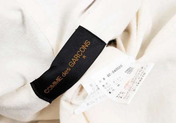 COMME des GARCONS Velour Wrap Neck Design Hooded Coat K-158691_019