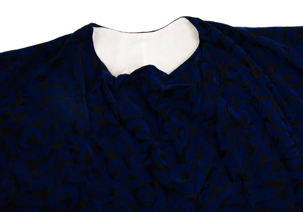 COMME des GARCONS Botanical Flocked Half-wrap Design Top K-158697_003