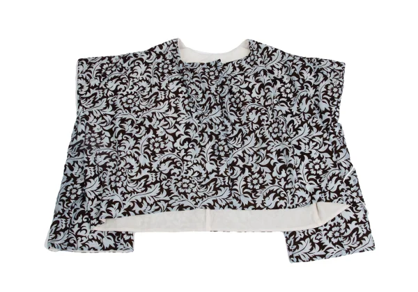 COMME des GARCONS Floral Flocked Half-wrap Design Top K-158698_002