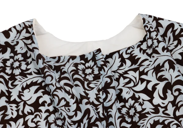 COMME des GARCONS Floral Flocked Half-wrap Design Top K-158698_004