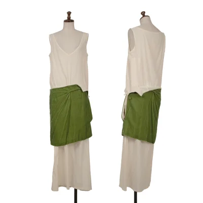 COMME des GARCONS Wrap Velour Switching Sleeveless Dress