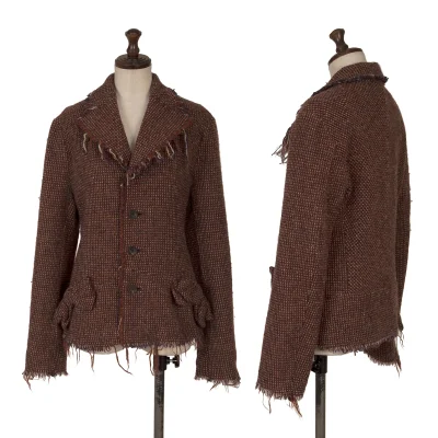 JUNYA WATANABE COMME des GARCONS Fulling Cut Off Tweed Jacket