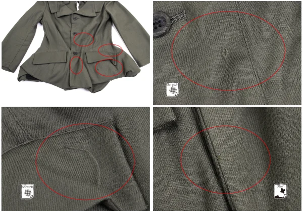 JUNYA WATANABE COMME des GARCONS Cutting Wool Jacket K-158715_008