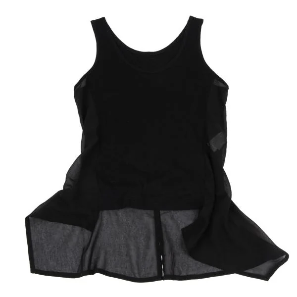Y's Cotton Silk Side Switching Drape Tank Top K-158724_002