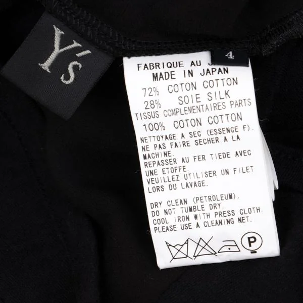 Y's Cotton Silk Side Switching Drape Tank Top K-158724_012