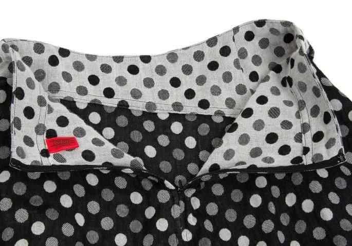 イッセイミヤケハート ISSEY MIYAKE HaaT ドットデザインスカート 黒白