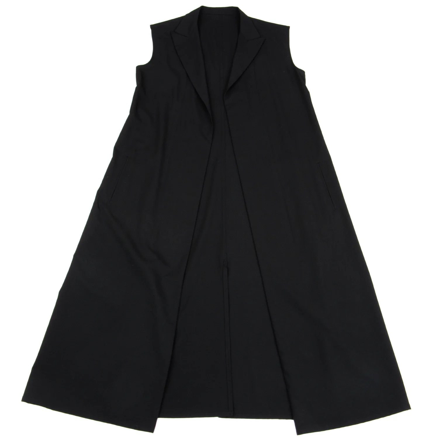 ヨウジヤマモト ノアールYohji Yamamoto NOIR ウールボタンレス