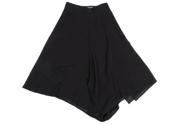 Yohji Yamamoto NOIR Silk Layered Cotton Asymmetry Skirt K-158748_002