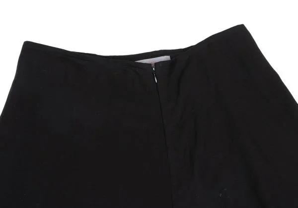 Yohji Yamamoto NOIR Silk Layered Cotton Asymmetry Skirt K-158748_003