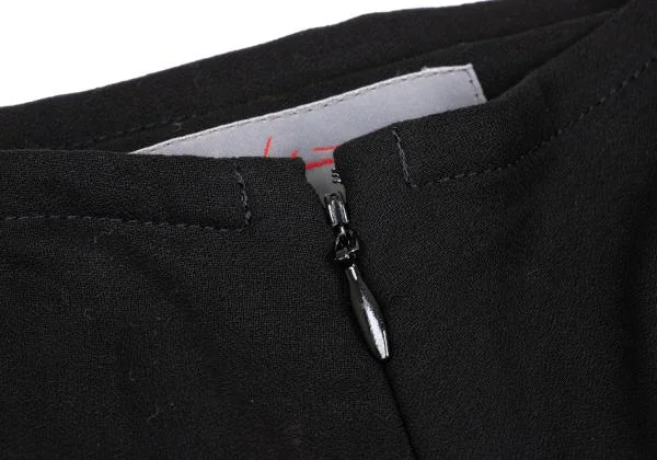 Yohji Yamamoto NOIR Silk Layered Cotton Asymmetry Skirt K-158748_004