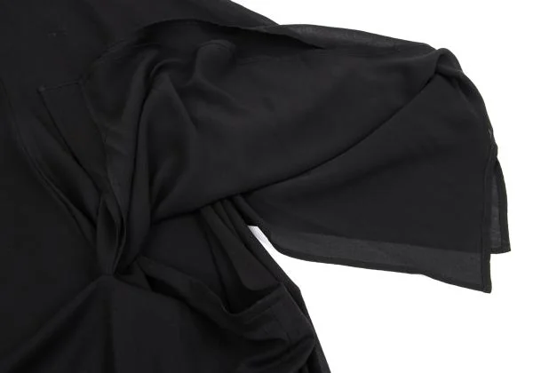 Yohji Yamamoto NOIR Silk Layered Cotton Asymmetry Skirt K-158748_009