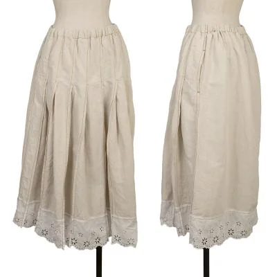 tricot COMME des GARCONS Lace Switching Pin Tuck Skirt