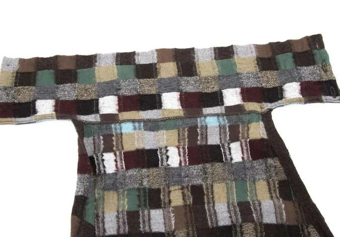 イッセイミヤケハート ISSEY MIYAKE HaaT ブロック柄ウール