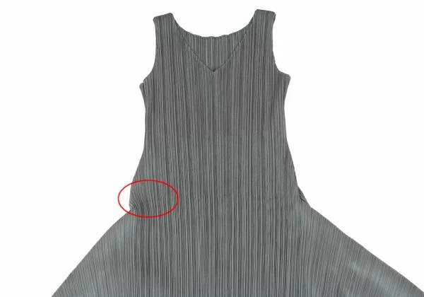 PLEATS PLEASE Hem Flare Cutting Sleeveless Dress K-158800_003