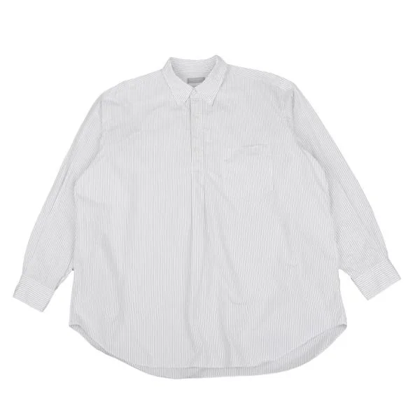 COMME des GARCONS HOMME Stripe Long Sleeve Shirt White S-M K-158818_001