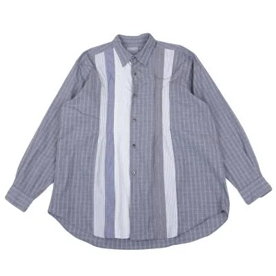COMME des GARCONS HOMME Multi Pattern Switching Check Shirt