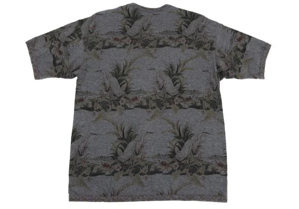 コムデギャルソン オムCOMME des GARCONS HOMME フローラルプリントTシャツ グレー他L位 K-158829_009