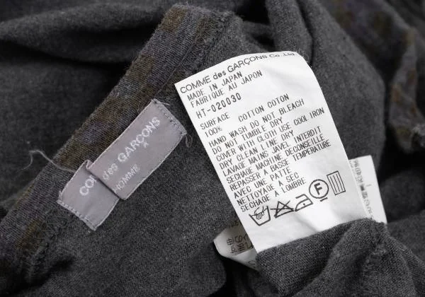 コムデギャルソン オムCOMME des GARCONS HOMME フローラルプリントTシャツ グレー他L位 K-158829_011