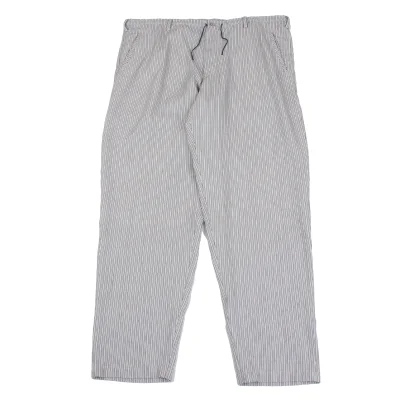 Y's for men Linen Blend Striped Drawstring Wide Pants