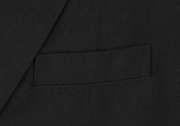 ヨウジヤマモト ファムYohji Yamamoto FEMME ウールサージロングジャケット 黒1 K-158841_005