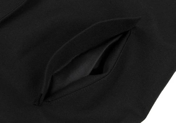 ヨウジヤマモト ファムYohji Yamamoto FEMME ウールサージロングジャケット 黒1 K-158841_009