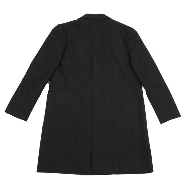 ヨウジヤマモト ファムYohji Yamamoto FEMME ウールサージロングジャケット 黒1 K-158841_013