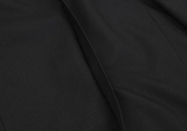 ヨウジヤマモト ファムYohji Yamamoto FEMME ウールサージロングジャケット 黒1 K-158841_015