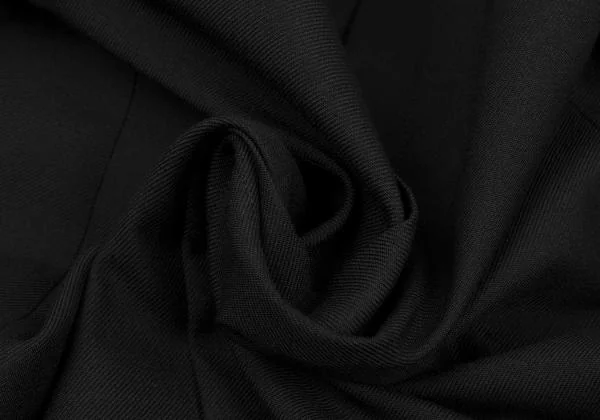 ヨウジヤマモト ファムYohji Yamamoto FEMME ウールサージロングジャケット 黒1 K-158841_016