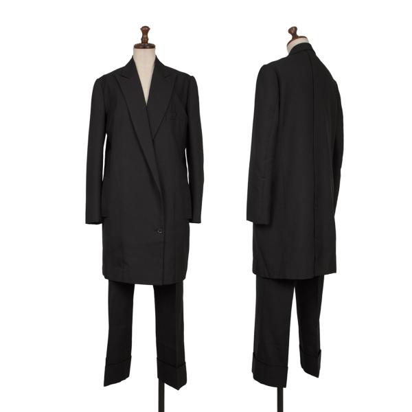 ヨウジヤマモト ファムYohji Yamamoto FEMME ウールサージセットアップ 黒1