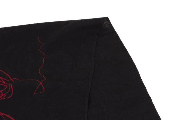 Yohji Yamamoto NOIR Wool Graphic Print Stole K-158876_005