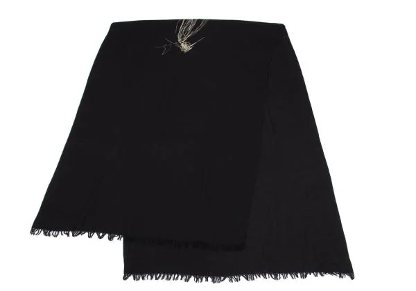 Yohji Yamamoto NOIR Wool Graphic Print Stole K-158876_007