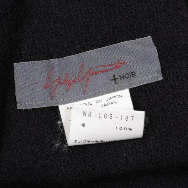 Yohji Yamamoto NOIR Wool Graphic Print Stole K-158876_010